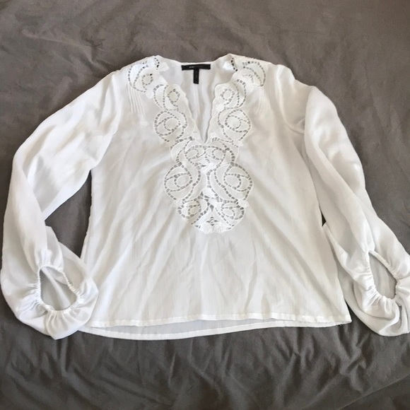 BCBGMaxAzria Tops - BCBG White Blouse
